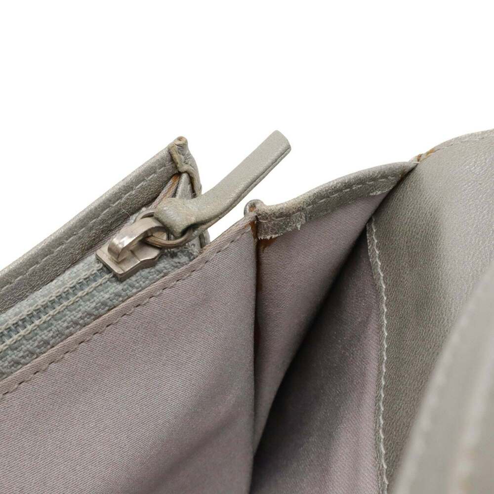 CHANEL Authentic Black Leather Logo Wallet - Picture 6 of 10